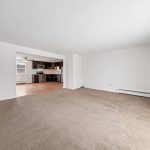 Living room in apartment complex