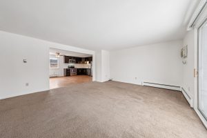 Living room in apartment complex
