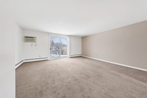Living room in apartment rentals
