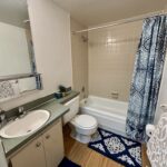 Bathroom in studio apartment for rent