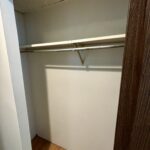 Closet in studio apartment