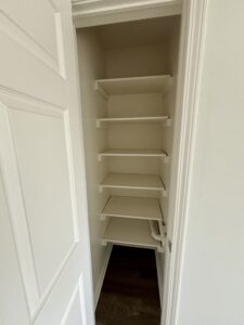 Linen closet in apartment rental