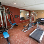 Fitness room in apartment complex