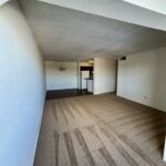 Student housing rental living room